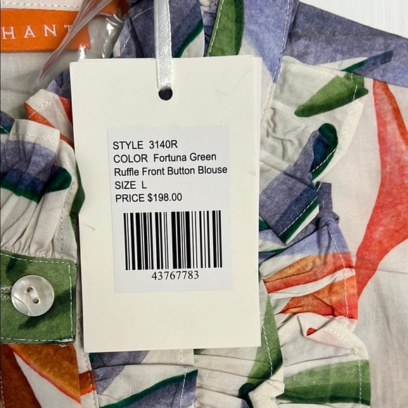 Floral Ruffle Button-Up Blouse - Picture 6 of 6